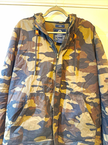 American rag camouflage - american, hooded